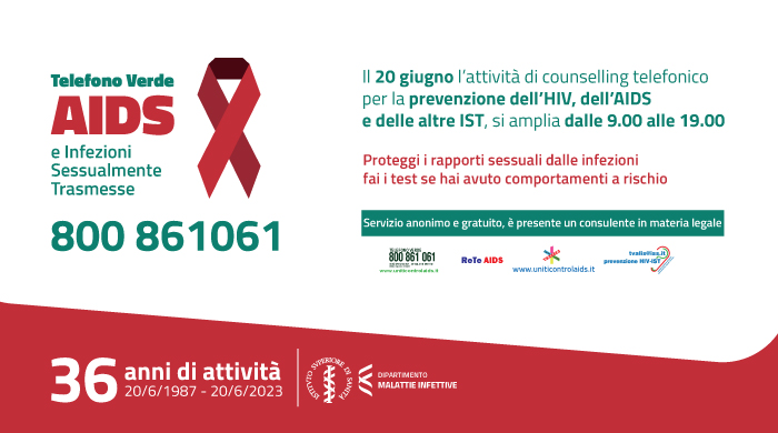 Il Telefono Verde AIDS e IST compie 36 anni 